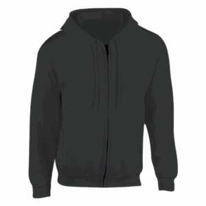 Unisex Bamboo Hoodie Full Zip with pockets -  - Black